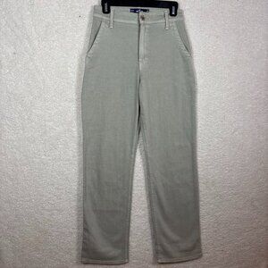 Hollister Womens Ultra High-Rise Dad Jean 3R/2R W26R Beige Denim